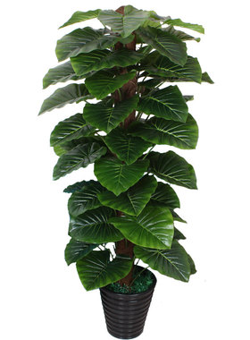 仿真植物假花塑料花滴水观音盆栽