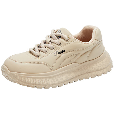 老爹鞋时尚休闲平底中跟圆头