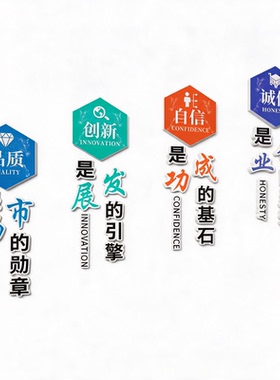 公司楼梯文化墙企业激励志标语办公室入门形象墙面装饰贴氛围布置