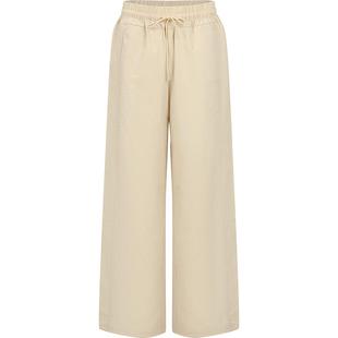 本来BENLAI女士垂感阔腿裤25夏季新款抽绳直筒休闲裤子BNA640006