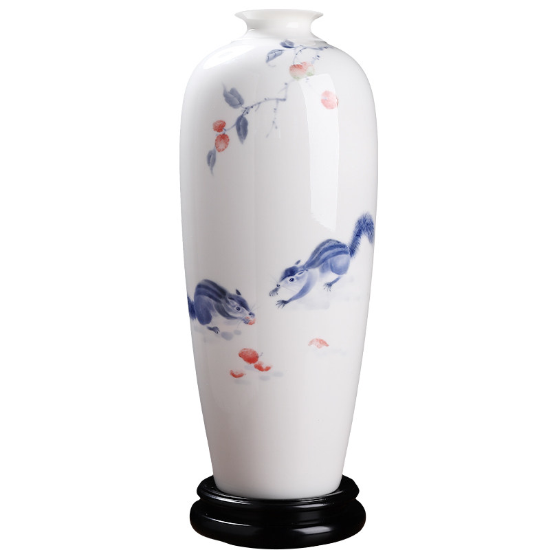 复古陶瓷大师作品釉下青花花瓶