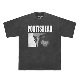 Portishead 神游Trip Hop音乐美式休闲水洗复古头像短袖长袖T恤