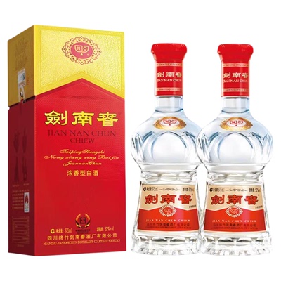 水晶剑南春52度375mL*2瓶