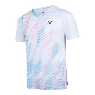 VICTOR/威克多官方夏季速干透气羽毛球服针织运动短袖T恤 T-50021