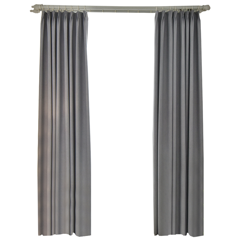 流星麻窗帘2023年新款加厚纯色卧室客厅北欧简约遮光成品飘窗隔热