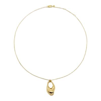 Monica Vinader莫妮卡灿金釉光项链金属吊坠锁骨链单戴细款毛衣链