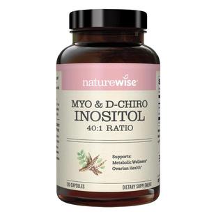 Naturewise肌醇40:1手性肌醇myo肌醇胶囊呵护卵巢维生素B8女性