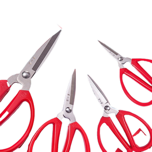 张小泉正品裁缝剪红色小剪刀厨房剪不锈钢家用剪办公文具强力剪子
