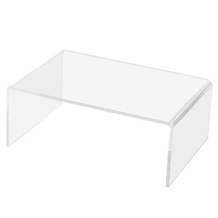 亚克力置物架桌面展示架U型柜子透明增高架冰箱衣橱分层隔板定制