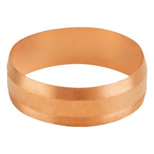 15/16/22/25mm黄铜接头铜箍卡件紫铜卡套接头油泵铜管卡箍密封圈