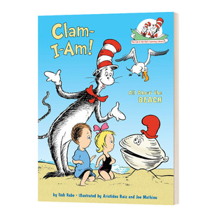 英文原版 苏斯博士 戴帽子的猫图书馆 海滩 Clam-I-Am! All about the Beach 精装绘本 英文版 进口英语原版书籍儿童外文书
