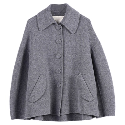 经典舒适短款羊毛呢子大衣