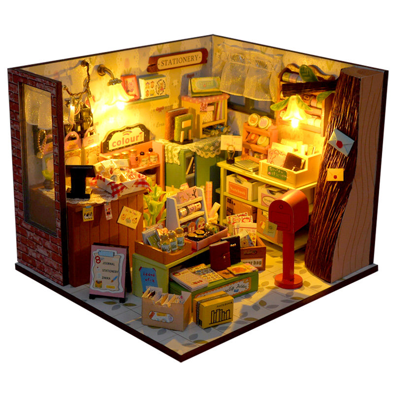 森系diy小屋模型女孩生日礼物