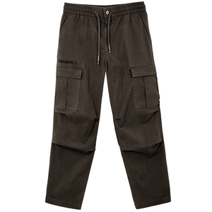 杰克琼斯男装春季新款松紧舒适多口袋休闲阔腿直筒工装裤长裤子