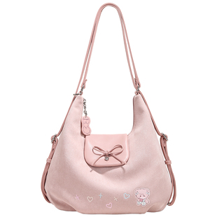 【新年礼物】爱路喜双肩包包女毛绒托特hobo腋下多功能大容量背包