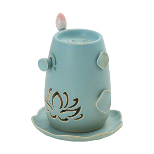景德镇高级感香炉家用室内熏香炉陶瓷檀香沉香香薰炉香丸茶道摆件