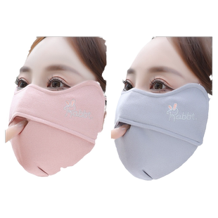 口罩女秋冬季纯棉布3d立体高颜值时尚防风防寒加厚保暖面罩男潮款