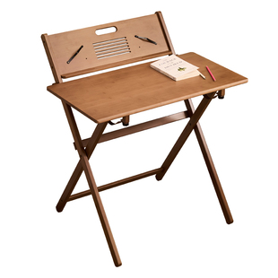 折叠书桌椅组合简约办公学习桌家用学生电脑桌床边写字桌看书桌子