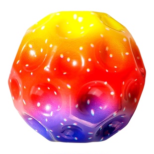 手腕弹力球月球石带绳发光回弹甩甩球儿童腕带回力球男孩球类玩具