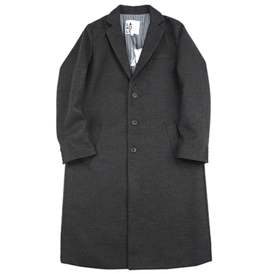 毛呢大衣woolencoat素色日式