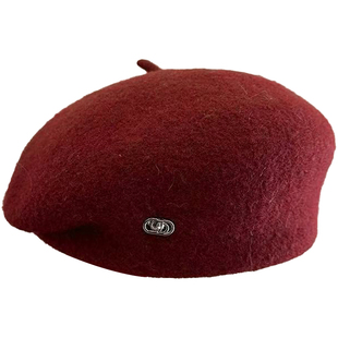 毛呢定型贝雷帽子女2025新款秋冬保暖气质时尚显脸小画家帽蓓蕾帽