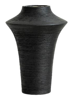 新款跳刀刻纹陶瓷花瓶家居装饰品