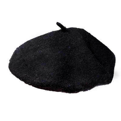 石原里美英伦复古显白蓝色贝雷帽