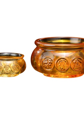 新款琉璃聚宝盆摆件招财进宝聚宝盆家居装饰品开业礼品摆设工艺品