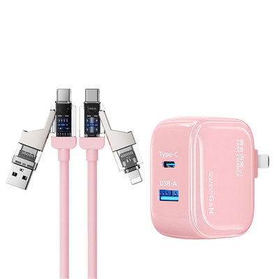 双口快充充电器四合一机甲线