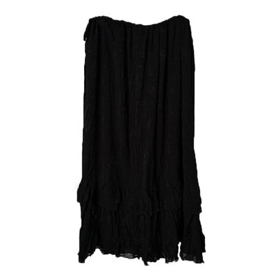 TCCW气质皱褶高腰半身裙女