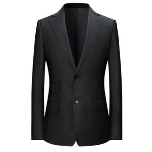 本派休闲西装男新款意大利风格Blazer布雷泽黑色羊毛雅痞西服外套