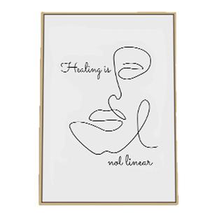 Healing is not linear心理咨询室挂画辅导办公室墙壁装饰画布置