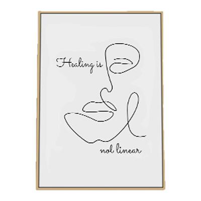 Healing is not linear心理咨询室挂画辅导办公室墙壁装饰画布置
