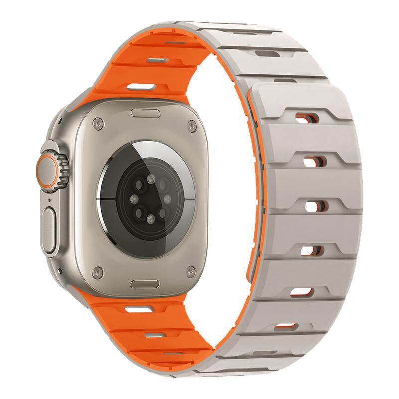 适用苹果S11手表iwatch10表带applewatch9磁吸S10硅胶S9新款Ultra3/2男生SE女S8腕带S7高级S6创意11智能运动