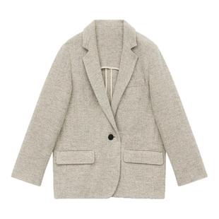 MARANT ETOILE CHARLYNE 法式羊毛西装毛呢外套女