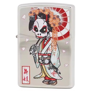 ZIPPO官方旗舰店防风煤油打火机日版进口日式侍卫舞姬送男友礼物