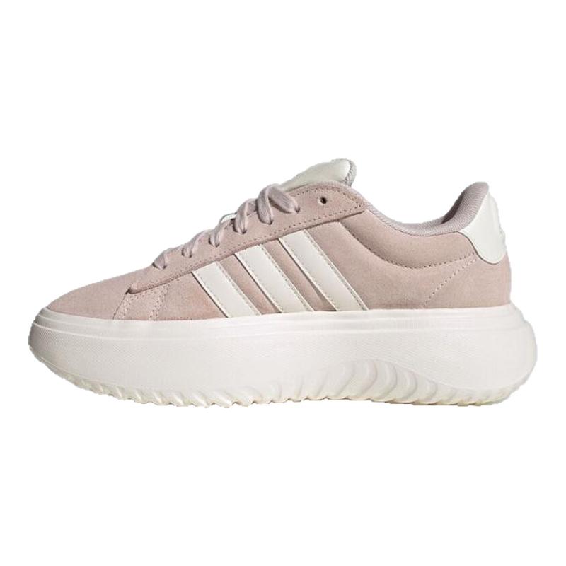 adidas阿迪达斯女子时尚百搭厚底潮流板鞋粉色运动休闲鞋JR0701