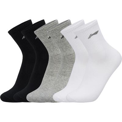 李宁男女同款中袜长袜运动袜