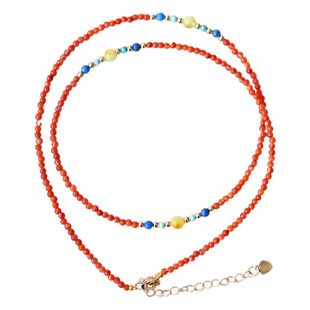 天然原矿绿松石搭配款手链 吊坠绳两用款 搭配天然蜜蜡女款饰品