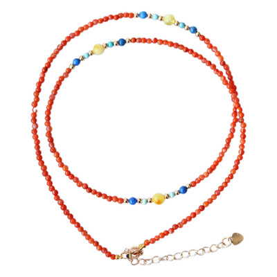 天然原矿绿松石蜜蜡水晶