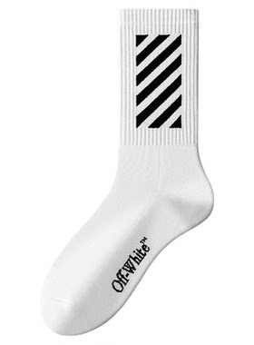 OFF-WHITE™官方旗舰店袜子男款2026轻奢中筒袜长袜女款秋冬