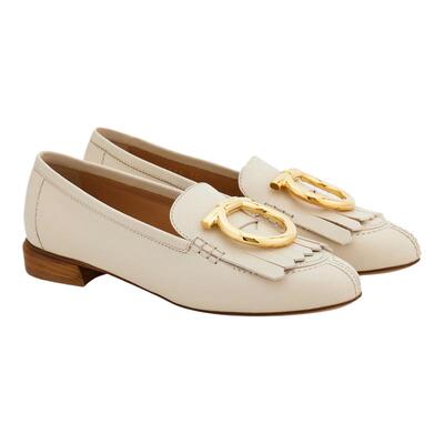 【24期免息】FERRAGAMO菲拉格慕女士流苏细节Gancio乐福鞋