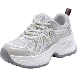 大东官方厚底老爹鞋女款2026新款春季女鞋超火爆款软底休闲运动鞋