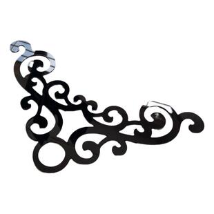 墙角贴立体亚克力墙贴玻璃门窗户窗花中式对角花电视背景墙边框