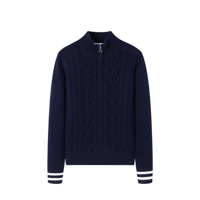 Navigare纯羊毛通勤女士针织衫