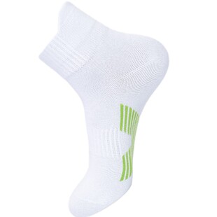 运动袜子男士纯棉中筒青少年学生男款防臭白色全棉春秋款男童篮球