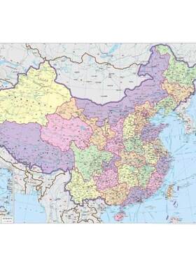 世界地图儿童房墙布办公室壁纸