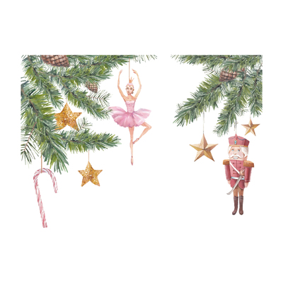 2026马新年快乐装饰玻璃贴纸