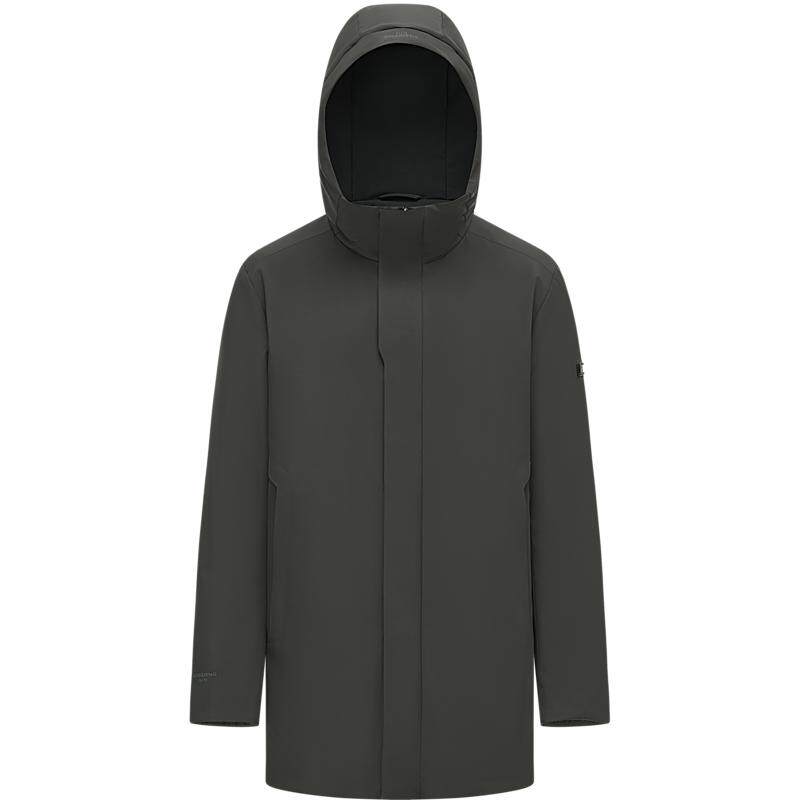 可脱卸中长款羽绒服男波司登鹅绒