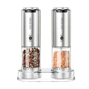 Circle Joy圆乐电动胡椒研磨器厨房海盐调料瓶罐盒黑胡椒粒研磨器